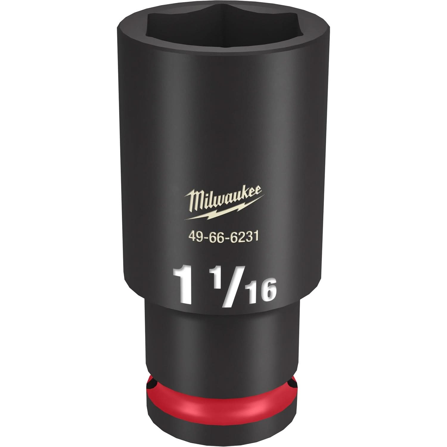 Milwaukee 49-66-6231 SHOCKWAVE Impact Duty 1/2-Inch Drive 1-1/16-Inch Deep 6 Point Socket