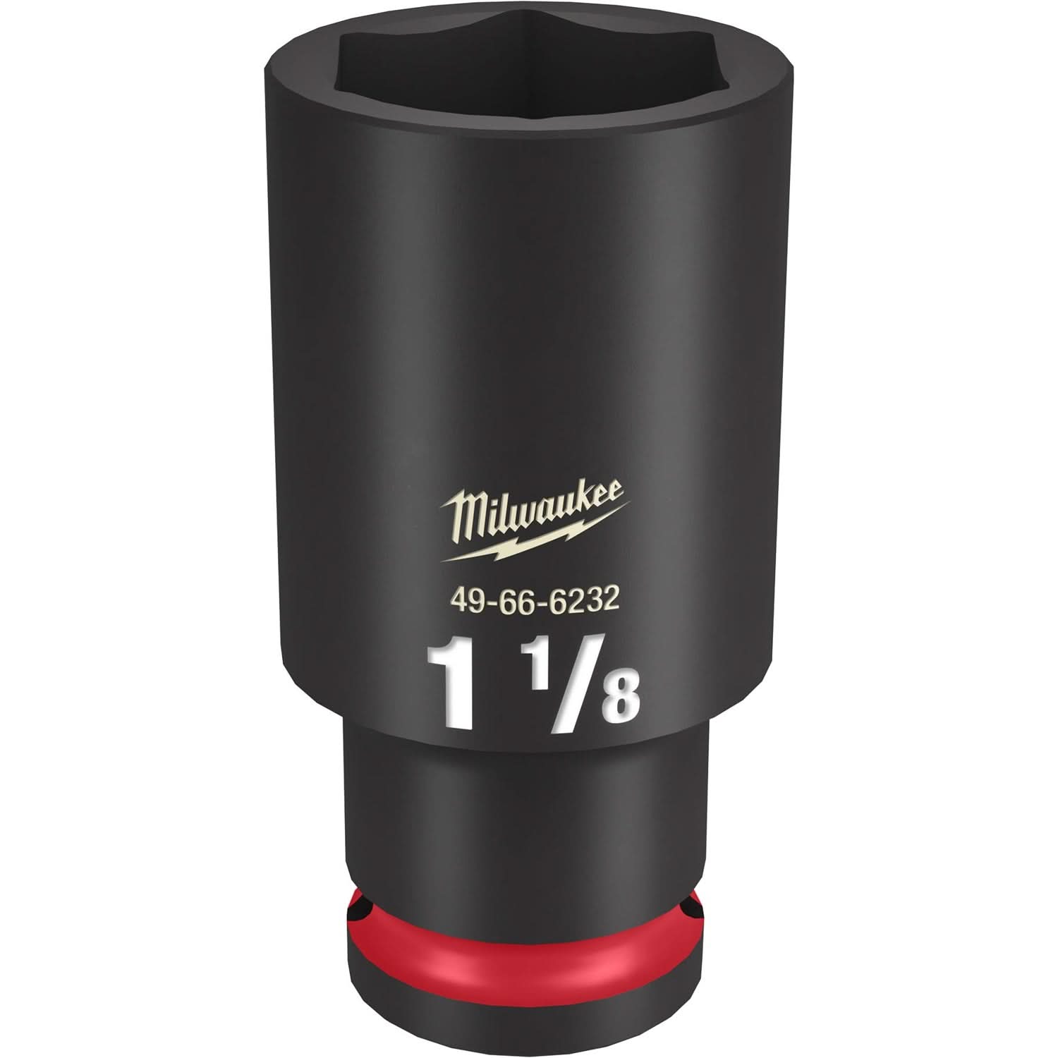 Milwaukee 49-66-6232 SHOCKWAVE Impact Duty 1/2-Inch Drive 1-1/8-Inch Deep 6 Point Socket