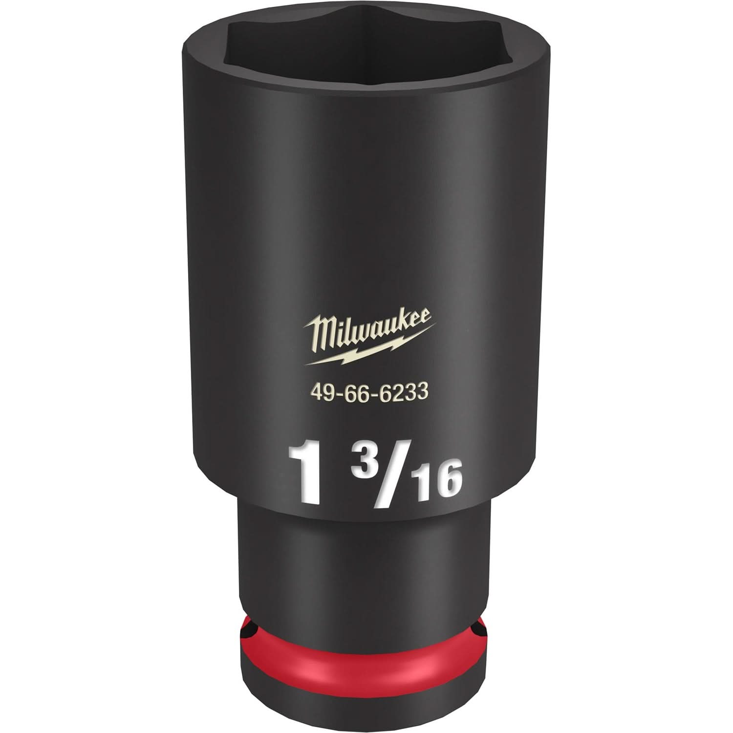 Milwaukee 49-66-6233 SHOCKWAVE Impact Duty 1/2-Inch Drive 1-3/16-Inch Deep 6 Point Socket