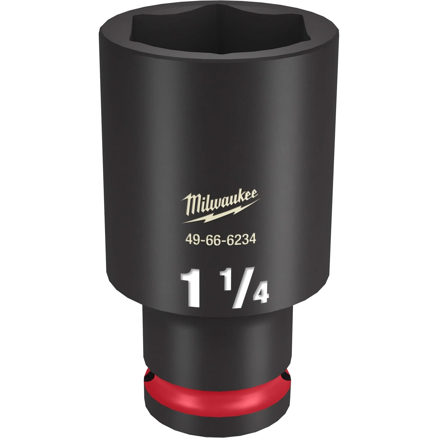 Milwaukee 49-66-6234 SHOCKWAVE Impact Duty 1/2-Inch Drive 1-1/4-Inch Deep 6 Point Socket