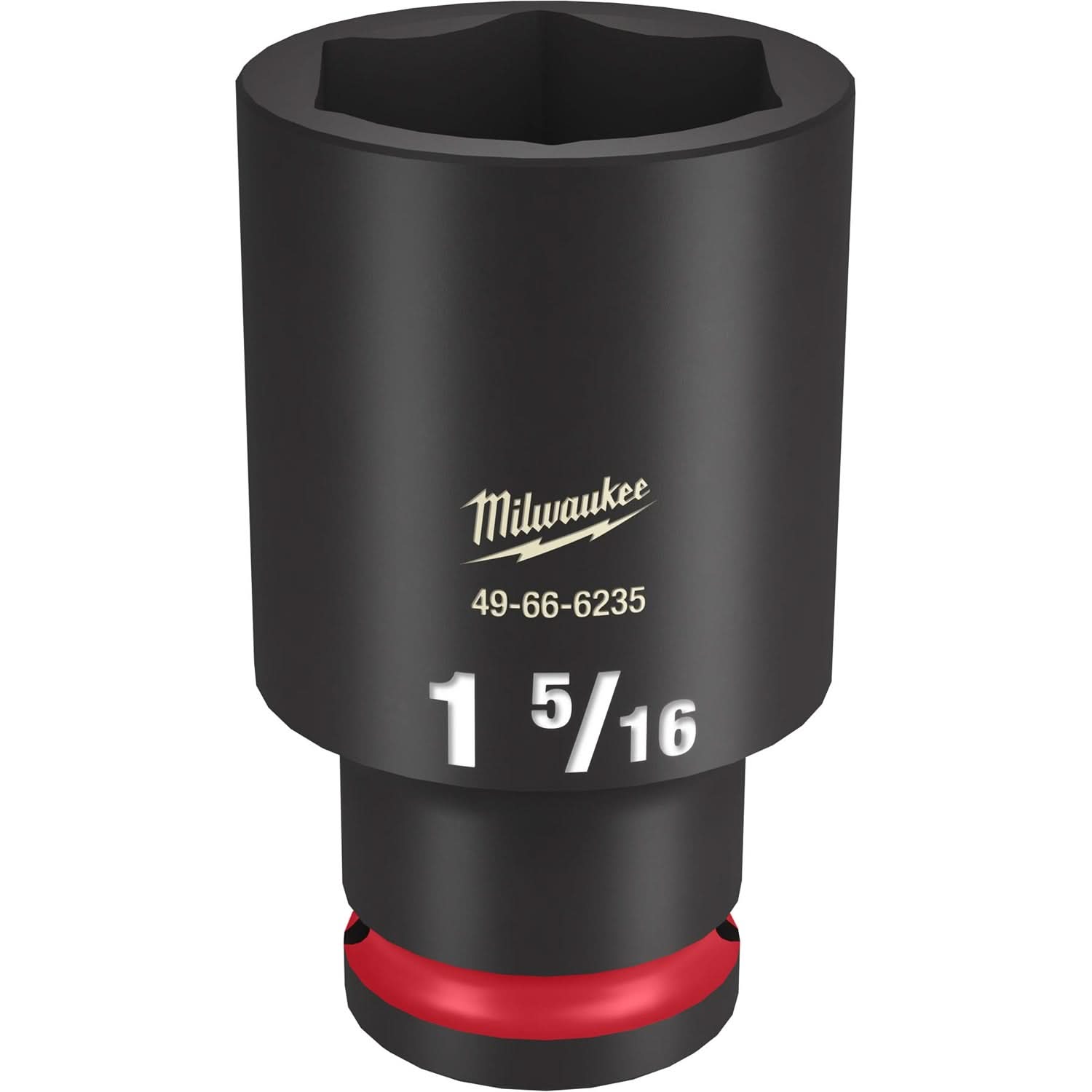 Milwaukee 49-66-6235 SHOCKWAVE Impact Duty 1/2-Inch Drive 1-5/16-Inch Deep 6 Point Socket