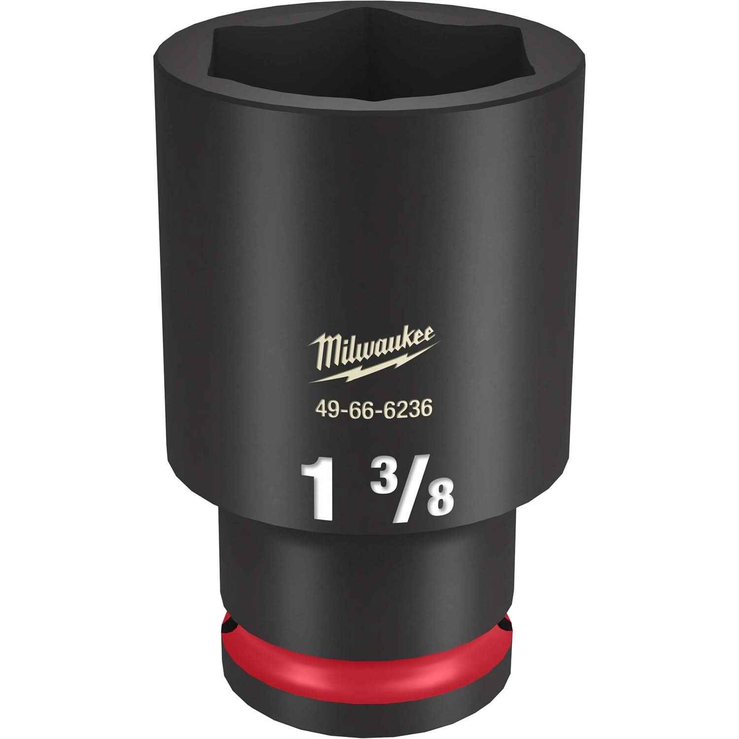 Milwaukee 49-66-6236 SHOCKWAVE Impact Duty 1/2-Inch Drive 1-3/8-Inch Deep 6 Point Socket