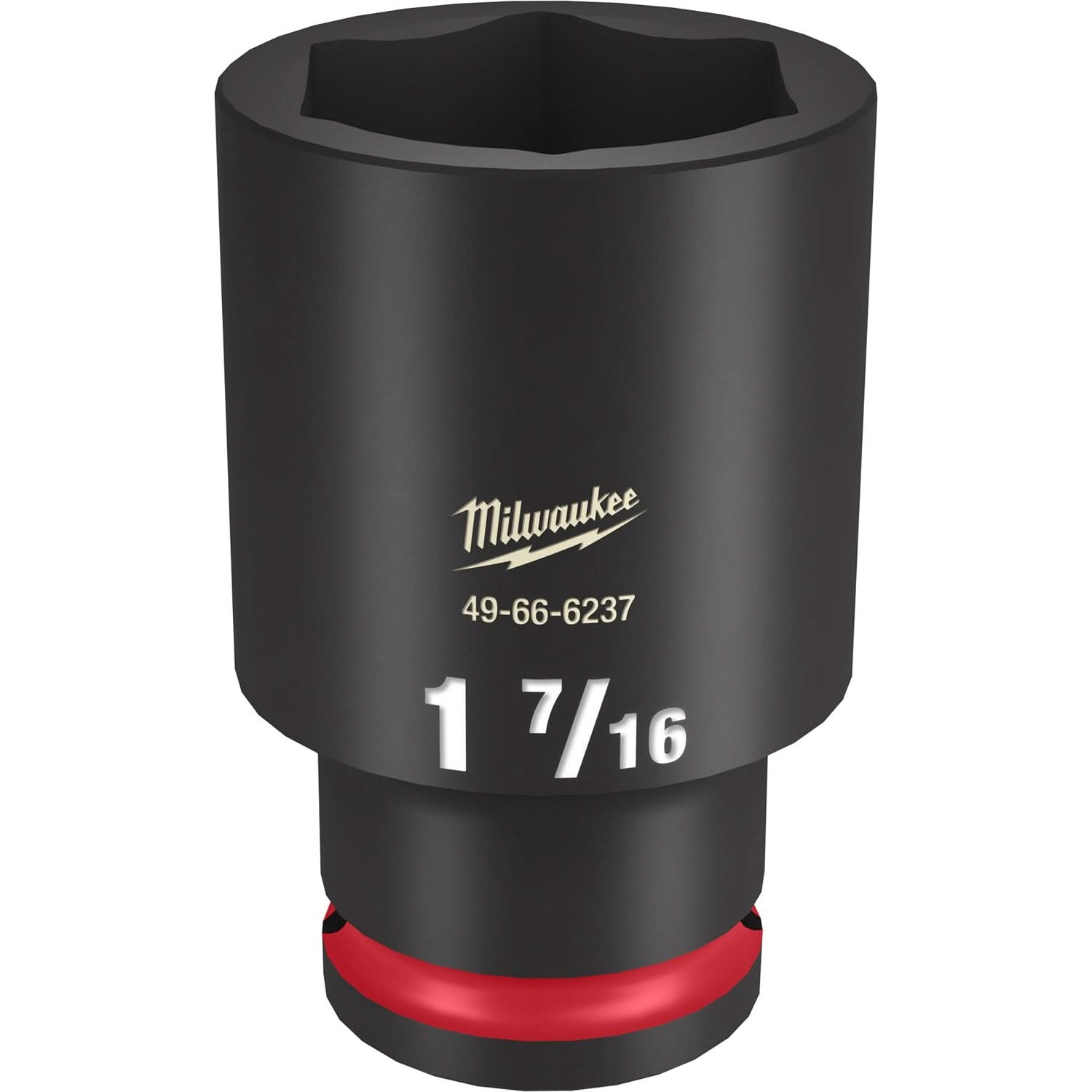 Milwaukee 49-66-6237 SHOCKWAVE Impact Duty 1/2-Inch Drive 1-7/16-Inch Deep 6 Point Socket