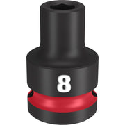 Milwaukee 49-66-6240 SHOCKWAVE Impact Duty 1/2-Inch Drive 8MM Standard 6 Point Socket