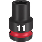 Milwaukee 49-66-6243 SHOCKWAVE Impact Duty 1/2-Inch Drive 11MM Standard 6 Point Socket