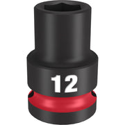 Milwaukee 49-66-6244 SHOCKWAVE Impact Duty 1/2-Inch Drive 12MM Standard 6 Point Socket