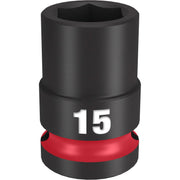 Milwaukee 49-66-6247 SHOCKWAVE Impact Duty 1/2-Inch Drive 15MM Standard 6 Point Socket
