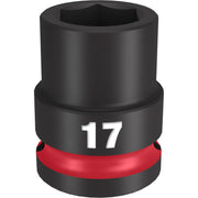Milwaukee 49-66-6249 SHOCKWAVE Impact Duty 1/2-Inch Drive 17MM Standard 6 Point Socket