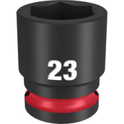 Milwaukee 49-66-6255 SHOCKWAVE Impact Duty 1/2-Inch Drive 23MM Standard 6 Point Socket