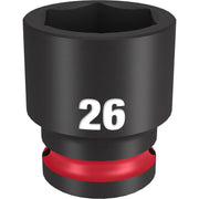 Milwaukee 49-66-6258 SHOCKWAVE Impact Duty 1/2-Inch Drive 26MM Standard 6 Point Socket