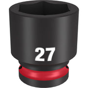 Milwaukee 49-66-6259 SHOCKWAVE Impact Duty 1/2-Inch Drive 27MM Standard 6 Point Socket