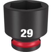 Milwaukee 49-66-6261 SHOCKWAVE Impact Duty 1/2-Inch Drive 29MM Standard 6 Point Socket