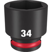 Milwaukee 49-66-6266 SHOCKWAVE Impact Duty 1/2-Inch Drive 34MM Standard 6 Point Socket