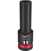 Milwaukee 49-66-6272 SHOCKWAVE Impact Duty 1/2-Inch Drive 11MM Deep 6 Point Socket