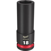 Milwaukee 49-66-6279 SHOCKWAVE Impact Duty 1/2-Inch Drive 18MM Deep 6 Point Socket