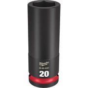 Milwaukee 49-66-6281 SHOCKWAVE Impact Duty 1/2-Inch Drive 20MM Deep 6 Point Socket