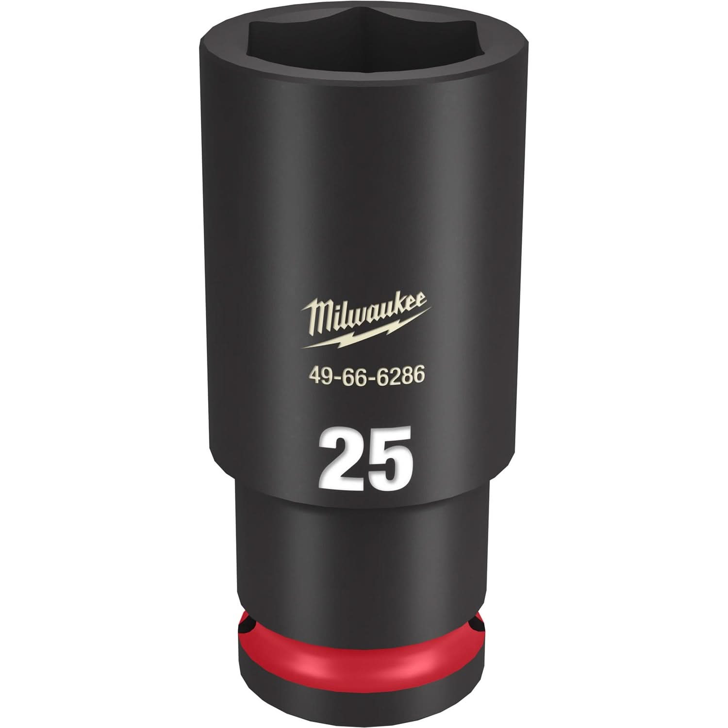 Milwaukee 49-66-6286 SHOCKWAVE Impact Duty 1/2-Inch Drive 25MM Deep 6 Point Socket
