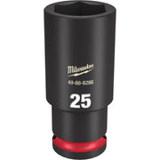 Milwaukee 49-66-6286 SHOCKWAVE Impact Duty 1/2-Inch Drive 25MM Deep 6 Point Socket
