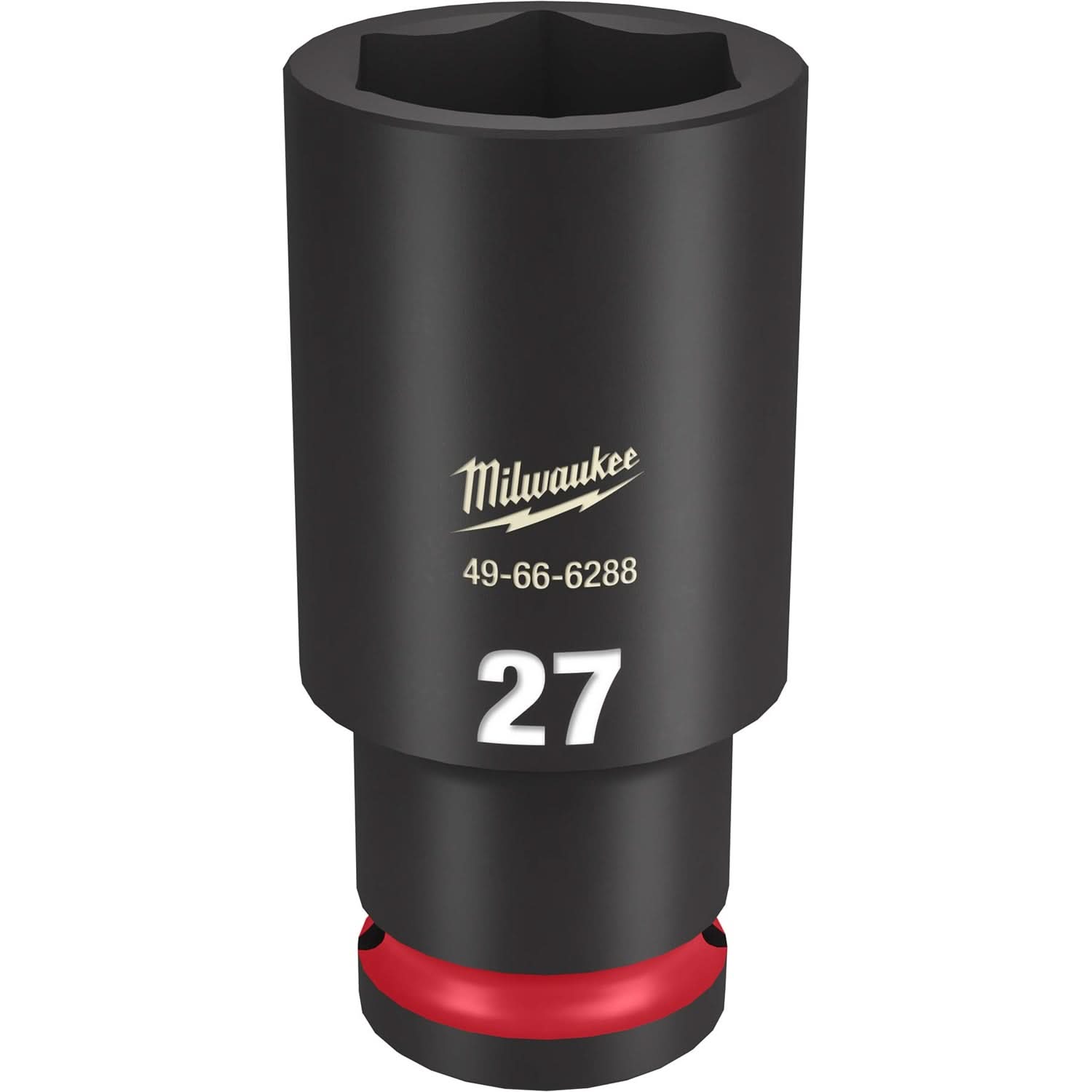 Milwaukee 49-66-6288 SHOCKWAVE Impact Duty 1/2-Inch Drive 27MM Deep 6 Point Socket