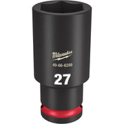 Milwaukee 49-66-6288 SHOCKWAVE Impact Duty 1/2-Inch Drive 27MM Deep 6 Point Socket