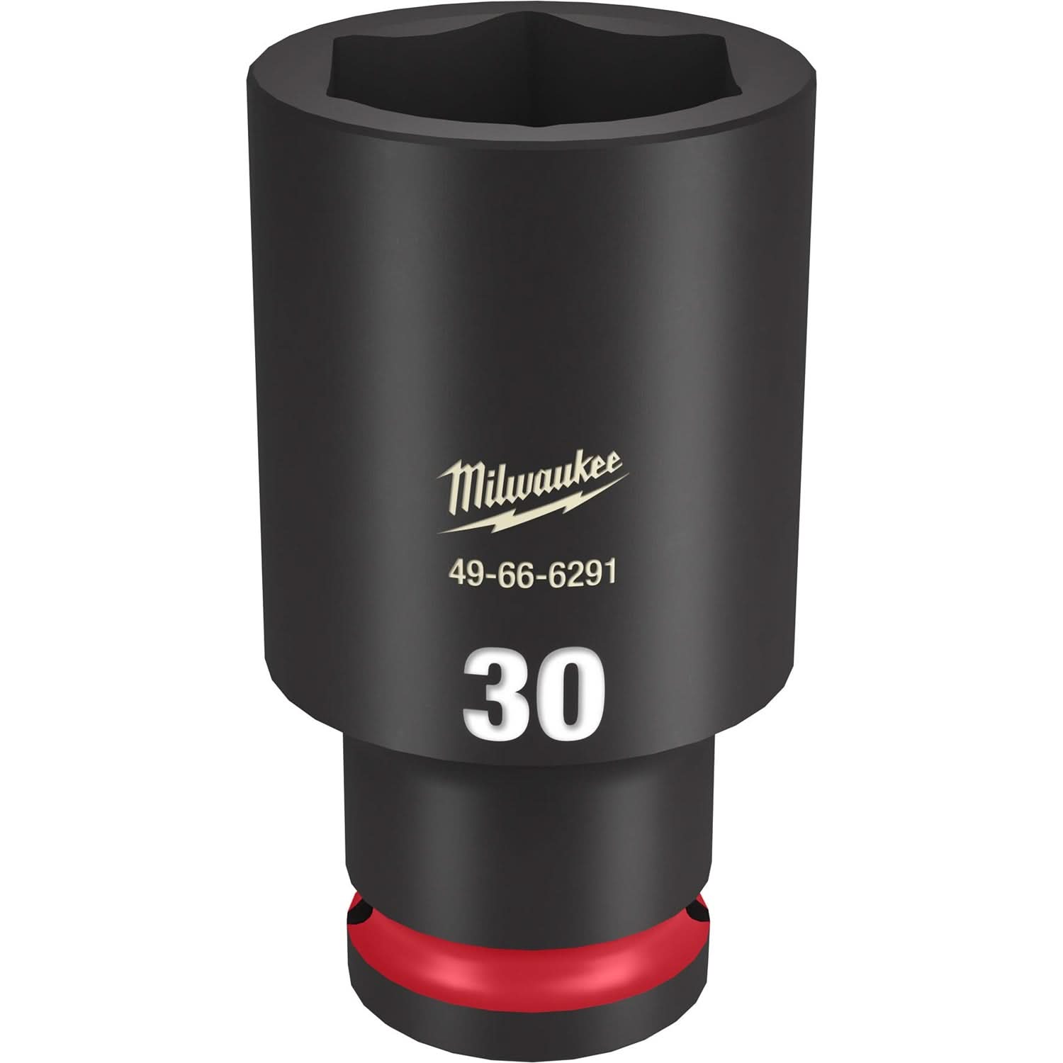 Milwaukee 49-66-6291 SHOCKWAVE Impact Duty 1/2-Inch Drive 30MM Deep 6 Point Socket