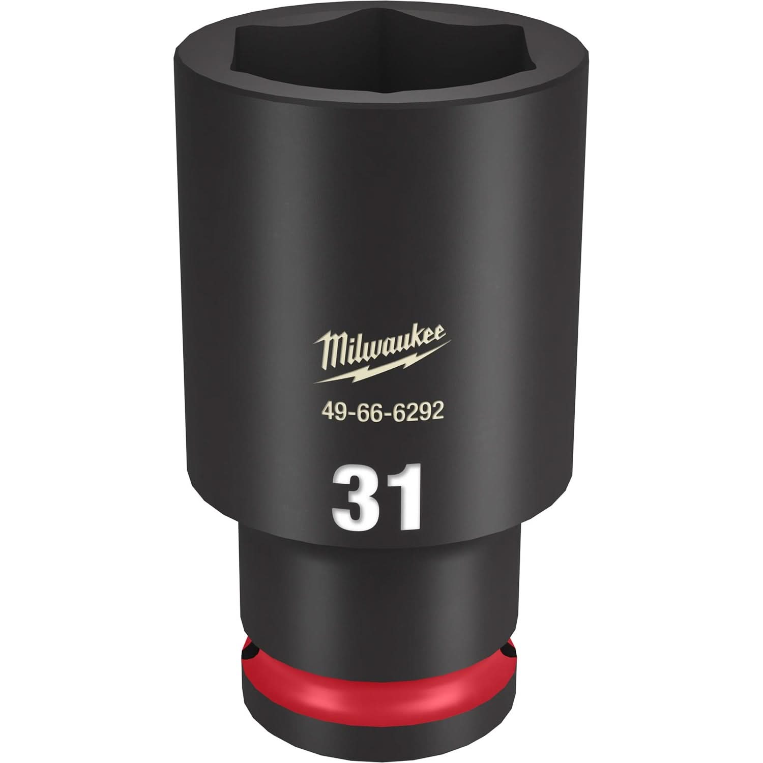 Milwaukee 49-66-6292 SHOCKWAVE Impact Duty 1/2-Inch Drive 31MM Deep 6 Point Socket