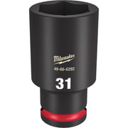 Milwaukee 49-66-6292 SHOCKWAVE Impact Duty 1/2-Inch Drive 31MM Deep 6 Point Socket