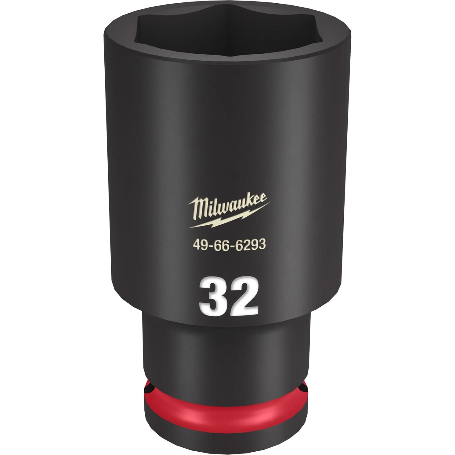 Milwaukee 49-66-6293 SHOCKWAVE Impact Duty 1/2-Inch Drive 32MM Deep 6 Point Socket