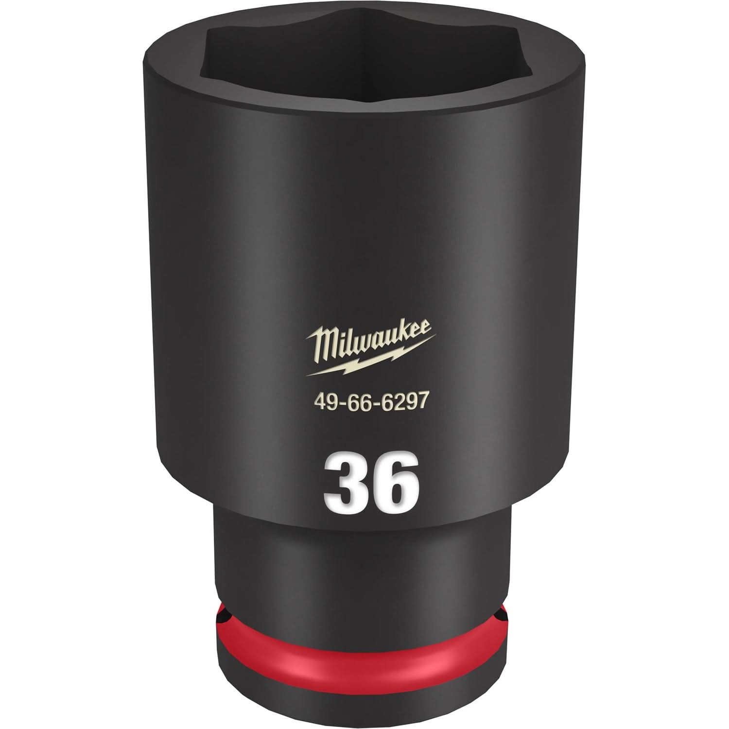 Milwaukee 49-66-6297 SHOCKWAVE Impact Duty 1/2-Inch Drive 36MM Deep 6 Point Socket
