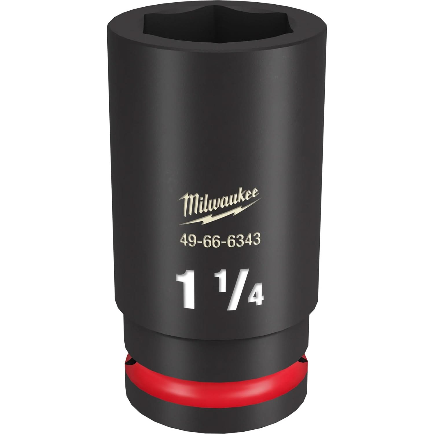 Milwaukee 49-66-6343 SHOCKWAVE Impact Duty 3/4-Inch Drive 1-1/4-Inch Deep 6 Point Socket