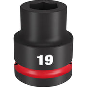 Milwaukee 49-66-6357 SHOCKWAVE Impact Duty 3/4-Inch Drive 19MM Standard 6 Point Socket