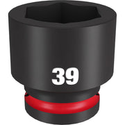 Milwaukee 49-66-6377 SHOCKWAVE Impact Duty 3/4-Inch Drive 39MM Standard 6 Point Socket
