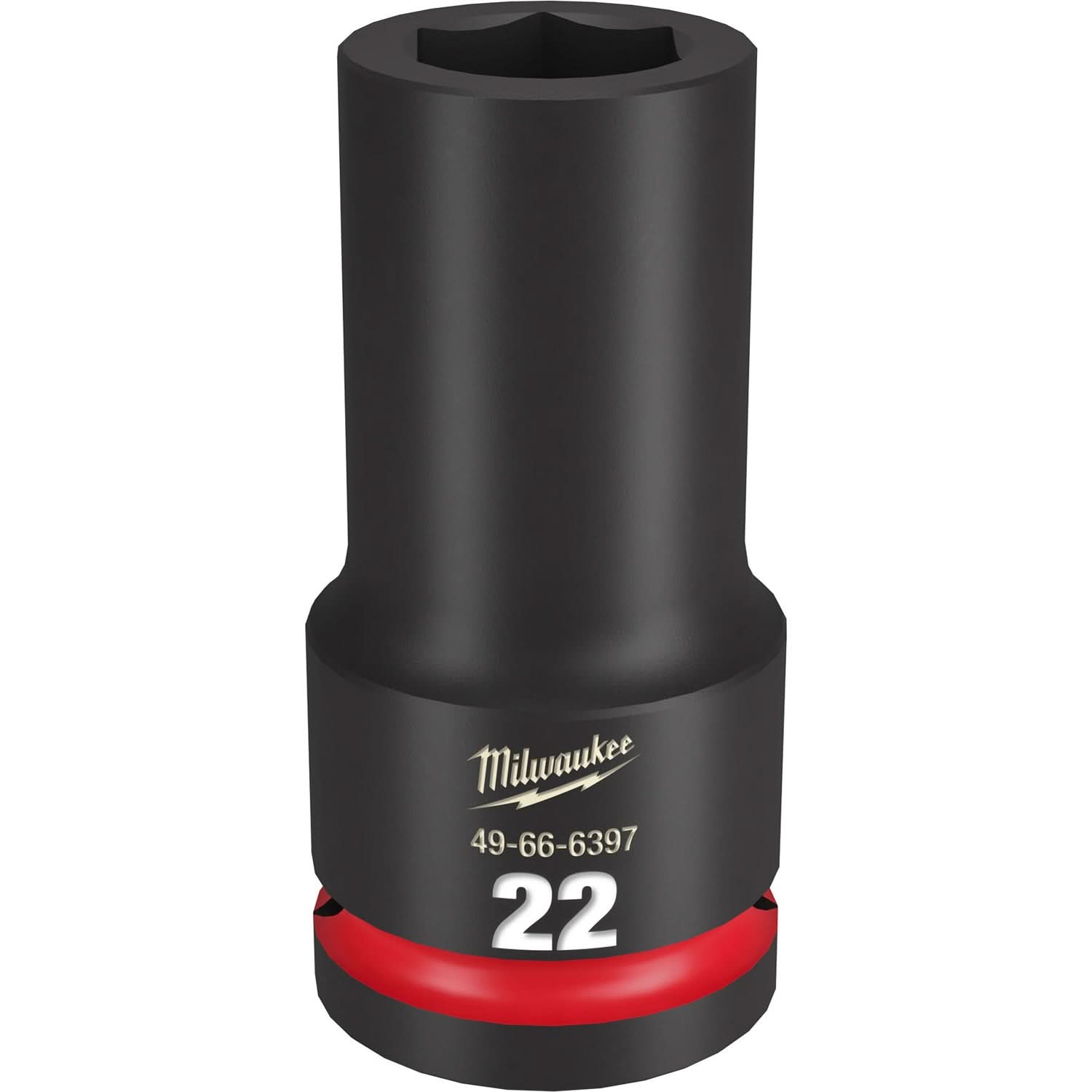 Milwaukee 49-66-6397 SHOCKWAVE Impact Duty 3/4-Inch Drive 22MM Deep 6 Point Socket