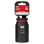 Milwaukee 49-66-6409 SHOCKWAVE Impact Duty 3/4-Inch Drive 34MM Deep 6 Point Socket