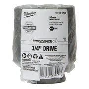 Milwaukee 49-66-6425 SHOCKWAVE Impact Duty 3/4-Inch Drive 50MM Deep 6 Point Socket