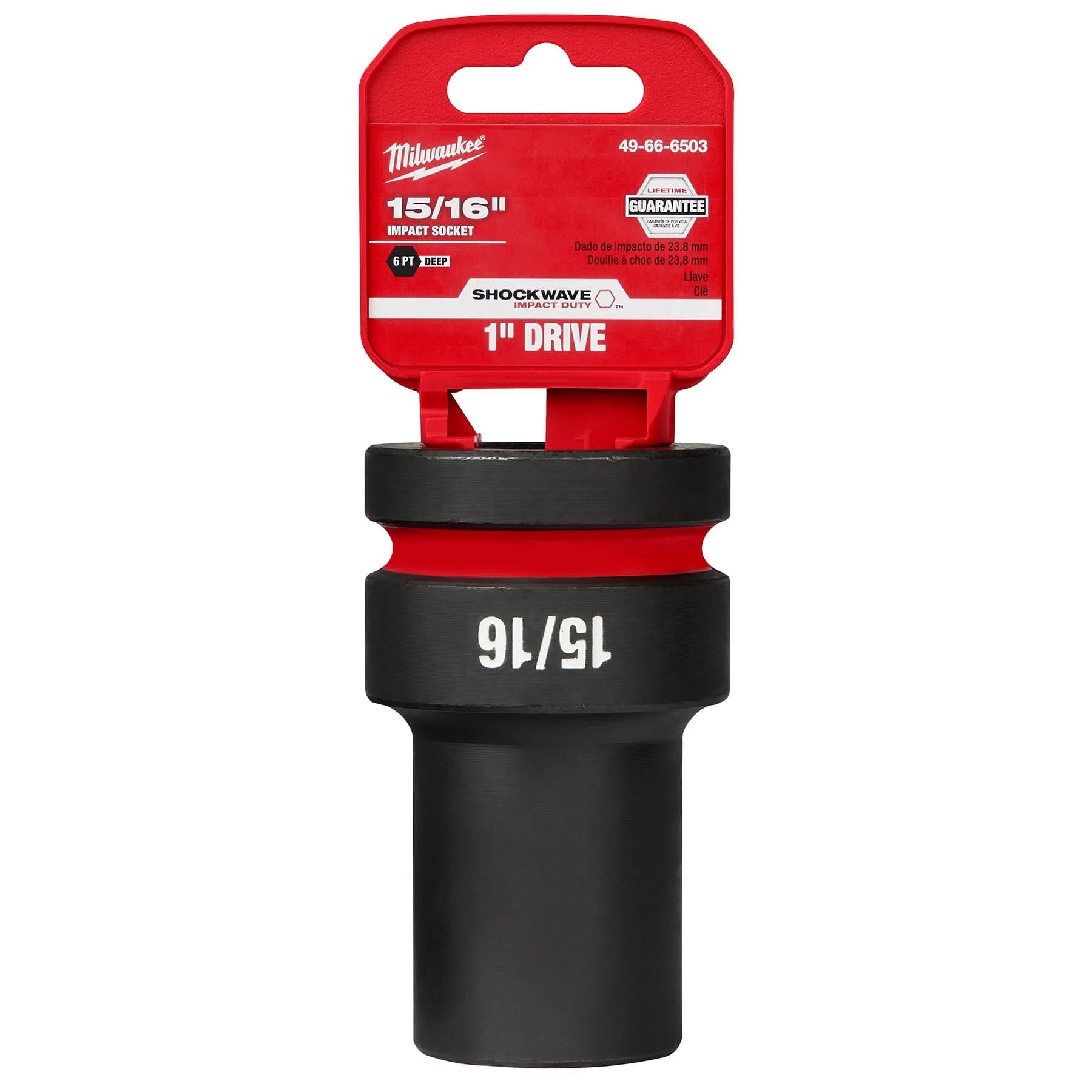 Milwaukee 49-66-6503 SHOCKWAVE Impact Duty 1-Inch Drive 15/16-Inch Deep 6 Point Socket
