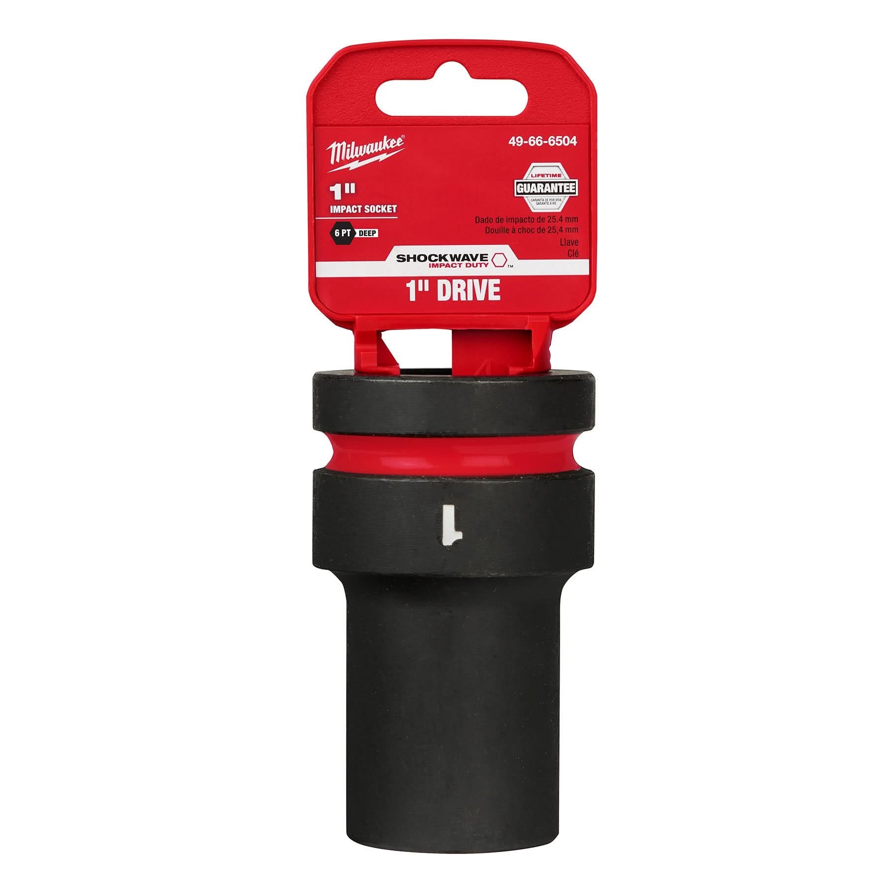Milwaukee 49-66-6504 SHOCKWAVE Impact Duty 1-Inch Drive 1-Inch Deep 6 Point Socket