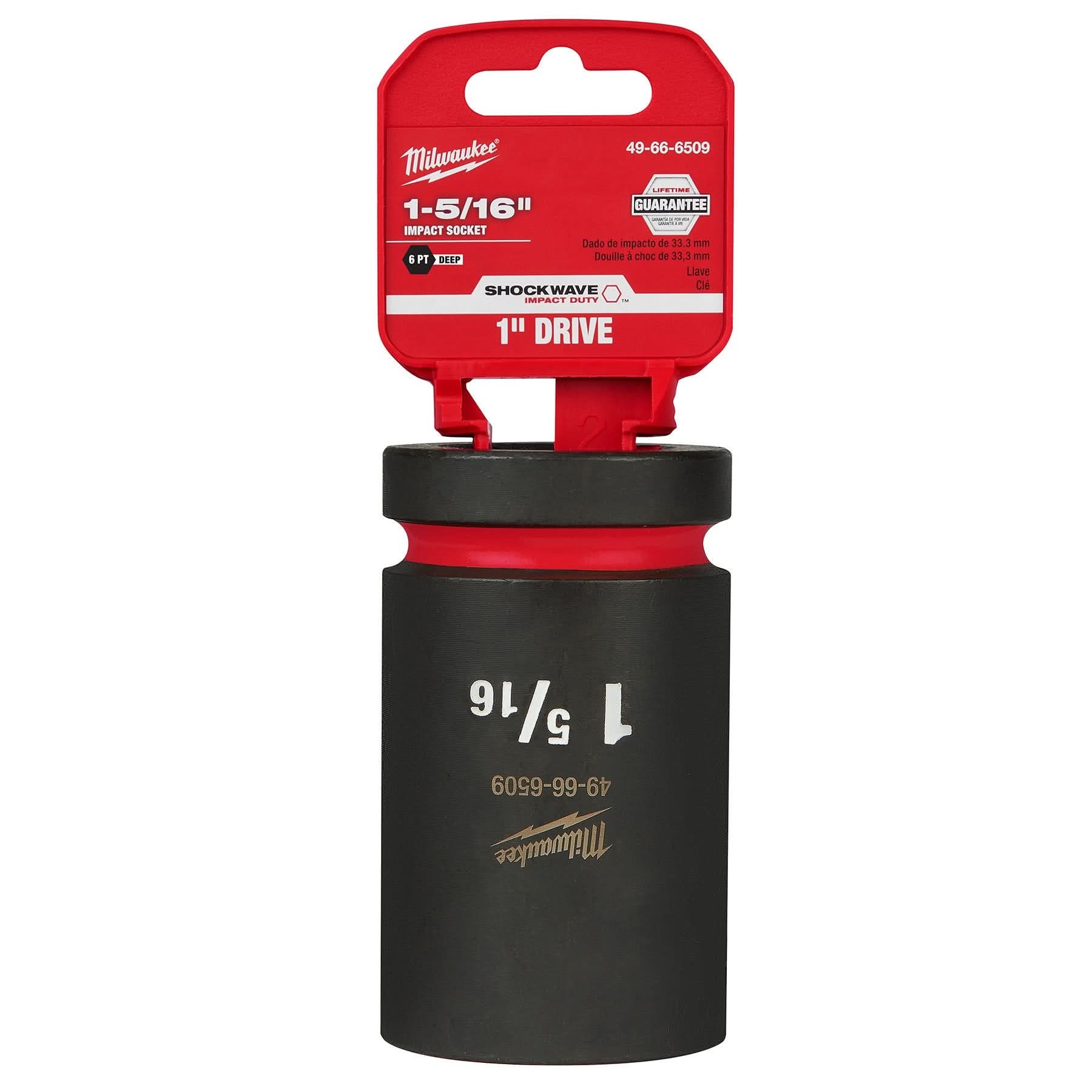 Milwaukee 49-66-6509 SHOCKWAVE Impact Duty 1-Inch Drive 1-5/16-Inch Deep 6 Point Socket