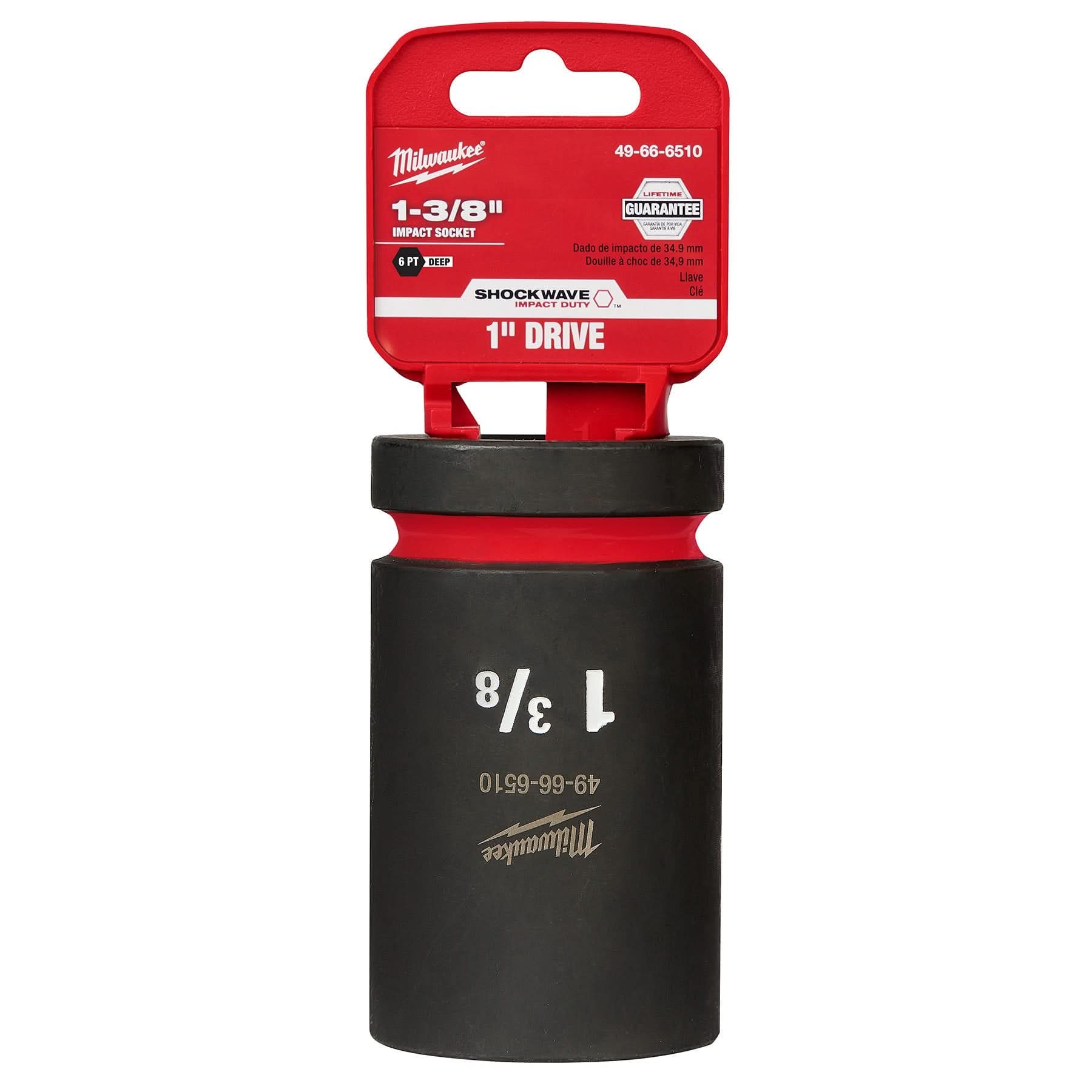 Milwaukee 49-66-6510 SHOCKWAVE Impact Duty 1-Inch Drive 1-3/8-Inch Deep 6 Point Socket
