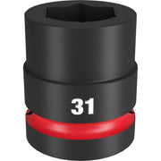 Milwaukee 49-66-6596 SHOCKWAVE Impact Duty 1-Inch Drive 31MM Standard 6 Point Socket