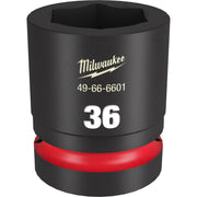 Milwaukee 49-66-6601 SHOCKWAVE Impact Duty 1-Inch Drive 36MM Standard 6 Point Socket