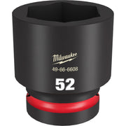 Milwaukee 49-66-6608 SHOCKWAVE Impact Duty 1-Inch Drive 52MM Standard 6 Point Socket