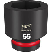 Milwaukee 49-66-6610 SHOCKWAVE Impact Duty 1-Inch Drive 55MM Standard 6 Point Socket