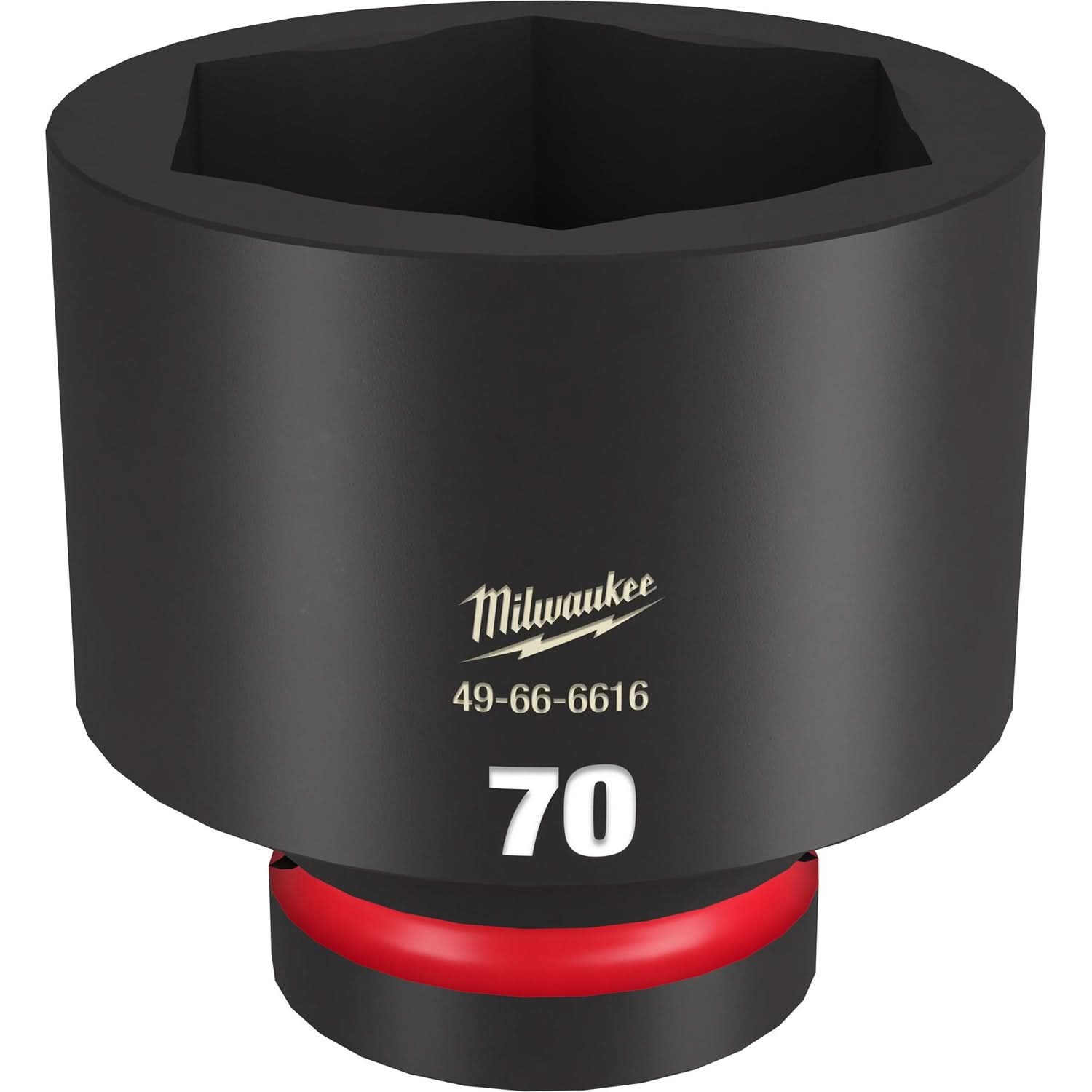 Milwaukee 49-66-6616 SHOCKWAVE Impact Duty 1-Inch Drive 70MM Standard 6 Point Socket