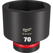 Milwaukee 49-66-6616 SHOCKWAVE Impact Duty 1-Inch Drive 70MM Standard 6 Point Socket