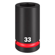 Milwaukee 49-66-6627 SHOCKWAVE Impact Duty 1" Drive 33mm Deep 6 Point Socket