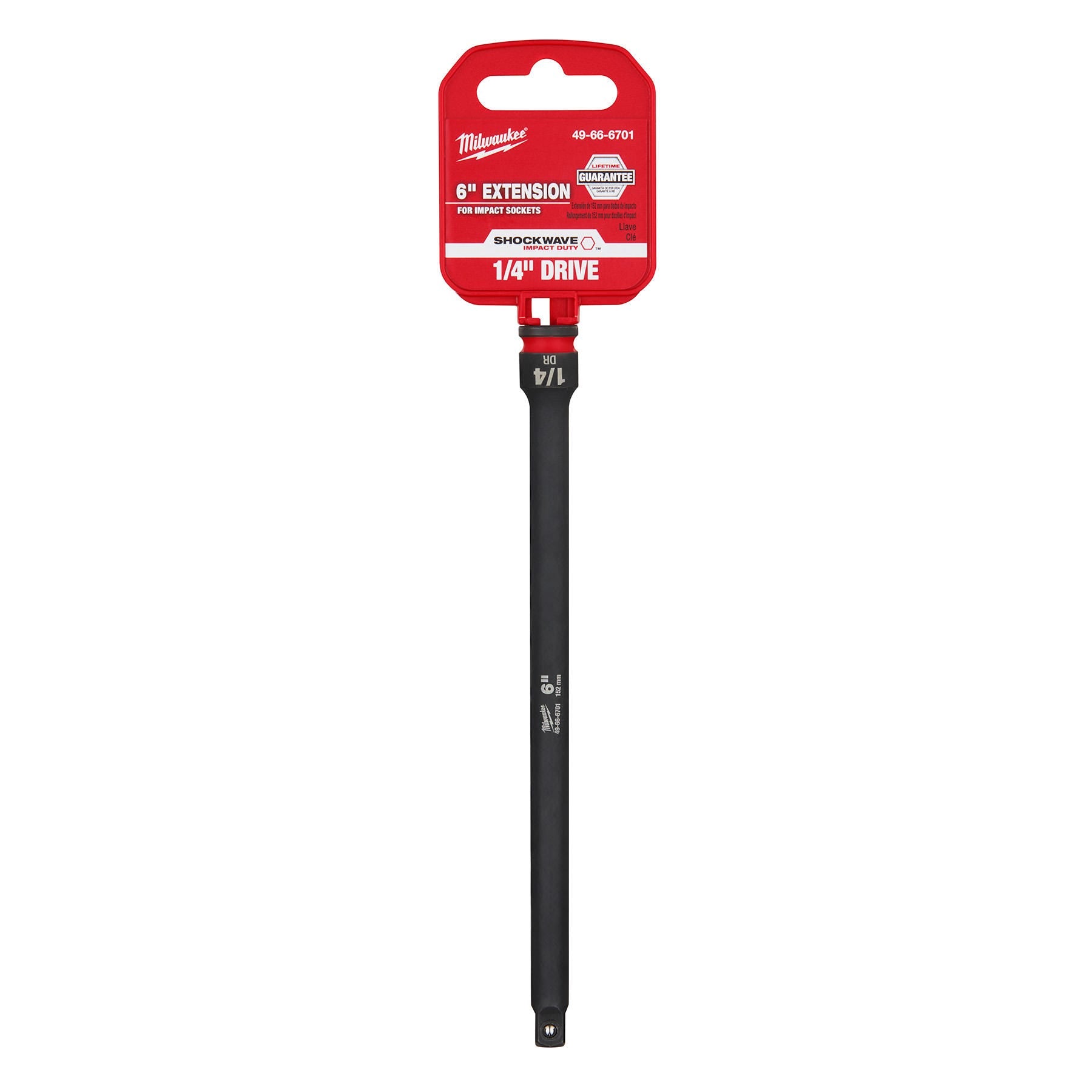 Milwaukee 49-66-6701 SHOCKWAVE Impact Duty 1/4-Inch Drive 6-Inch Extension