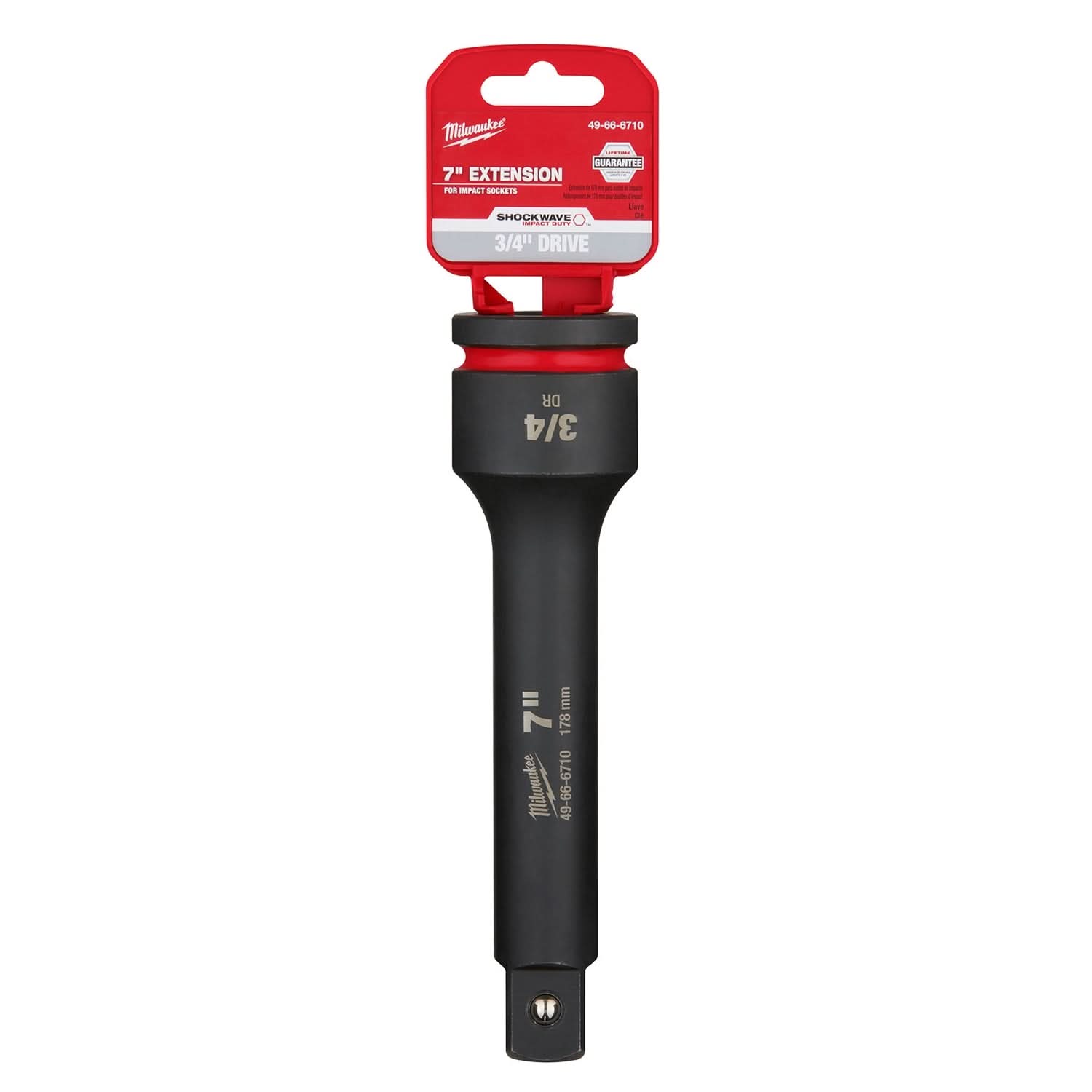 Milwaukee 49-66-6710 SHOCKWAVE Impact Duty 3/4-Inch Drive 7-Inch Extension