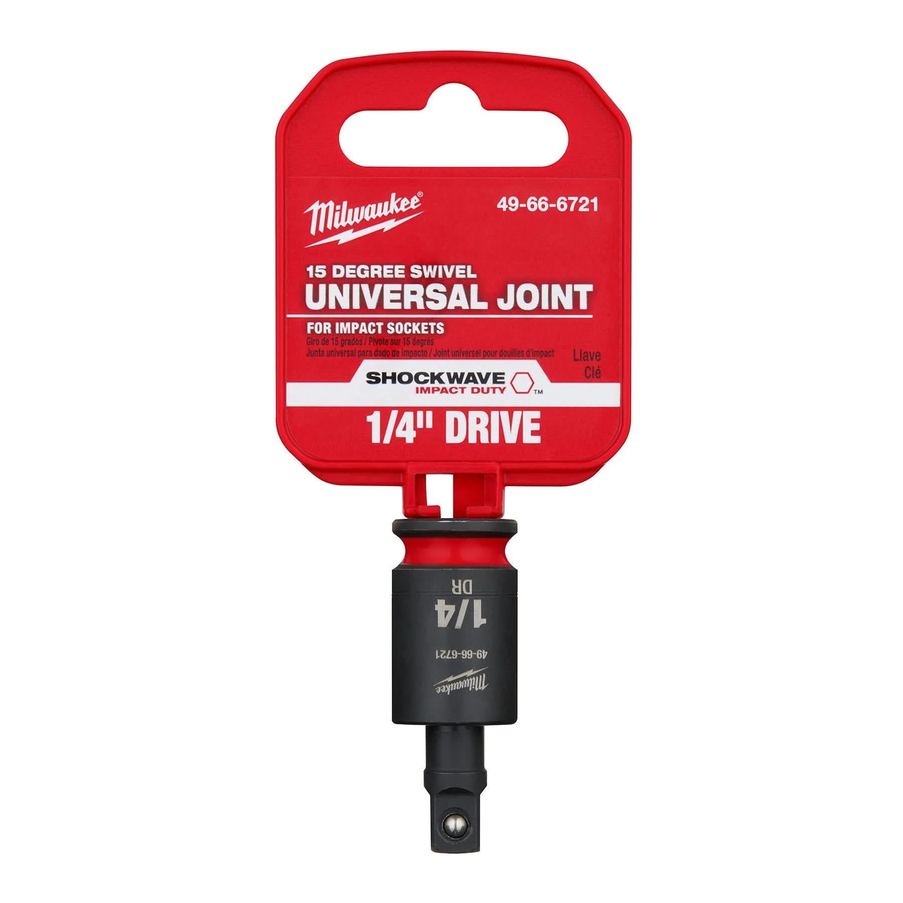 Milwaukee 49-66-6721 SHOCKWAVE Impact Duty 1/4-Inch Drive Universal Joint