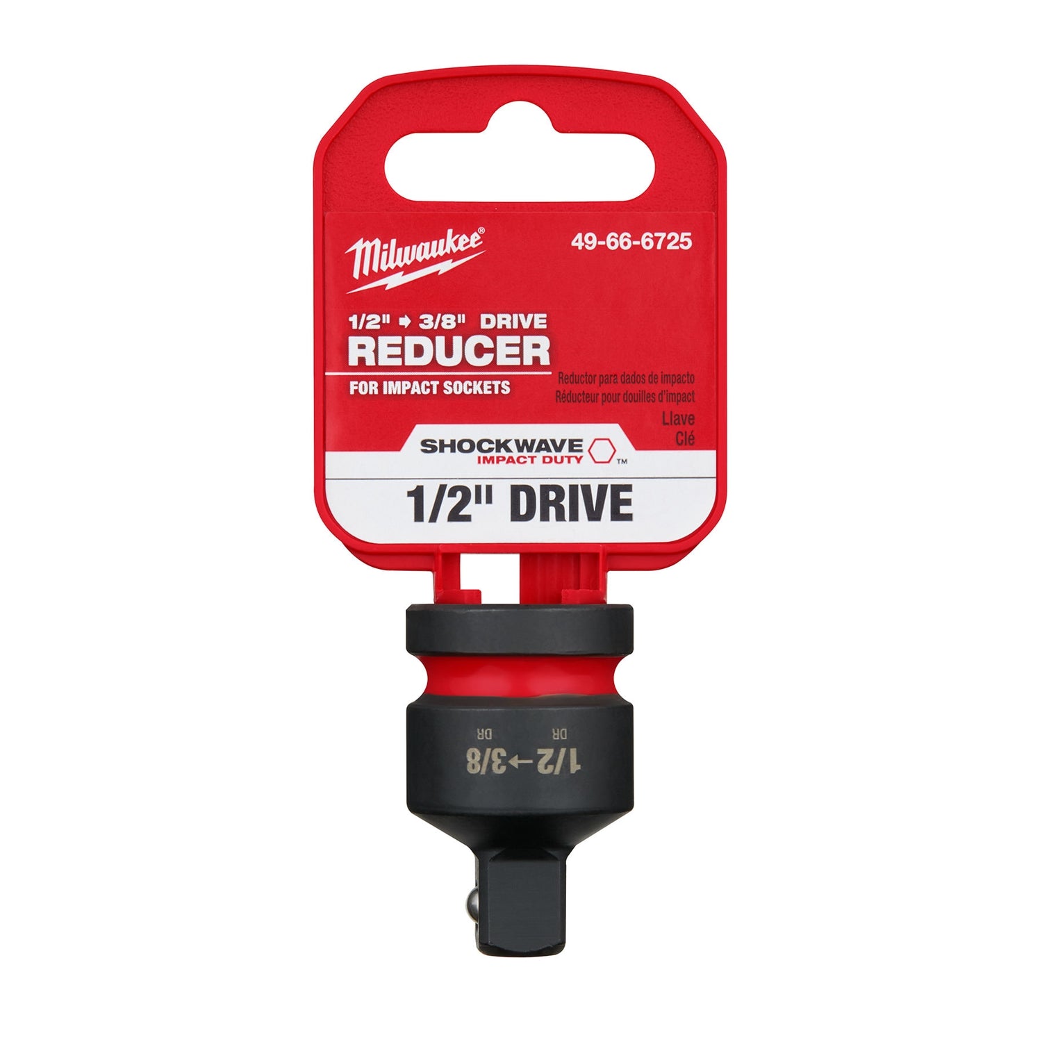 Milwaukee 49-66-6725 SHOCKWAVE Impact Duty 1/2-Inch Drive 3/8-Inch Drive Reducer